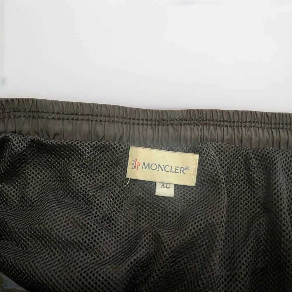 Moncler Nylon Shorts Men Black Swim Trunks Board Shorts Luxury Size XL